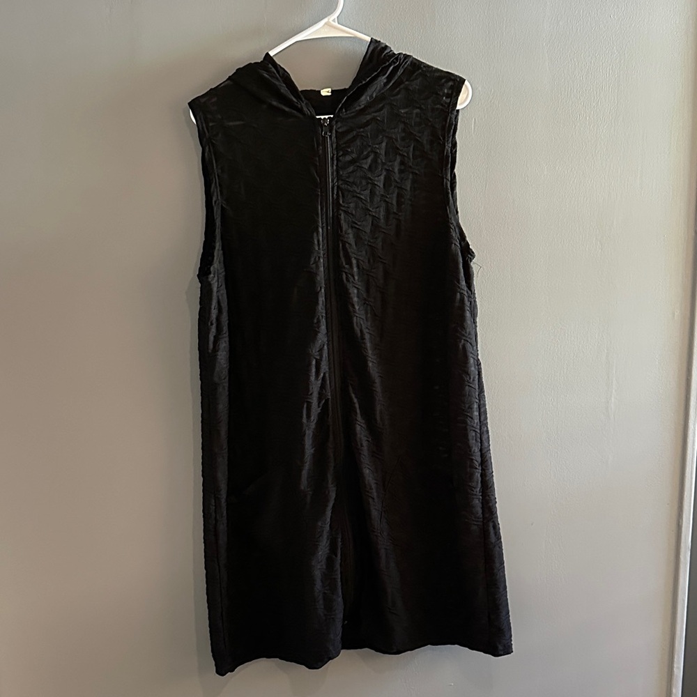 Elegant Black swim coverup
